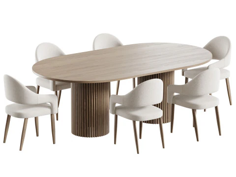 Dining table EDINBURGH 3D Model
