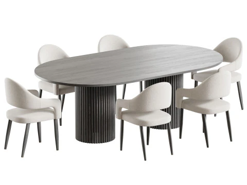 Dining table EDINBURGH 3D Model