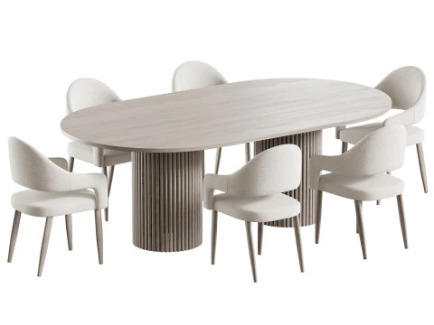 Dining table EDINBURGH 3D Model