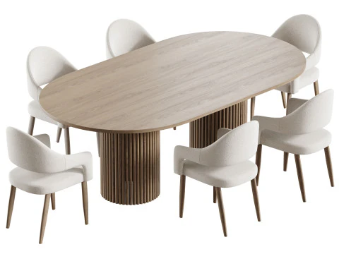 Dining table EDINBURGH 3D Model