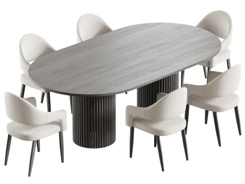 Dining table EDINBURGH 3D Model