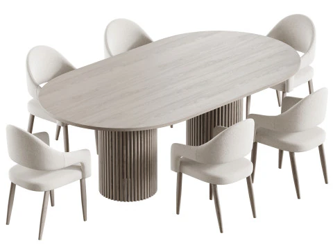 Dining table EDINBURGH 3D Model