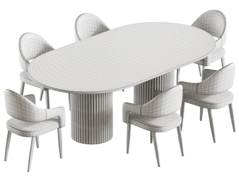 Dining table EDINBURGH 3D Model
