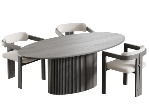 Dining table FIVORIANA Modelo 3D