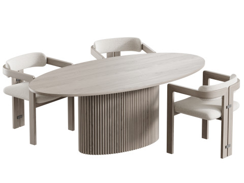 Dining table FIVORIANA Modelo 3D