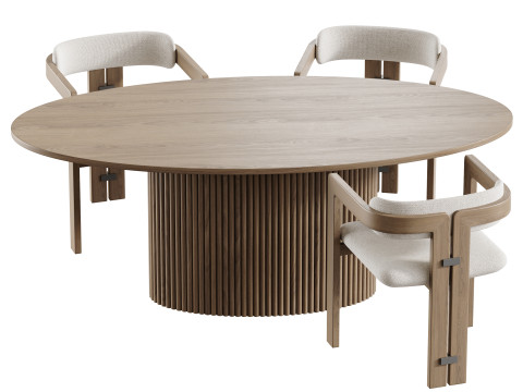 Dining table FIVORIANA Modelo 3D