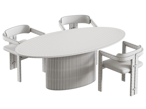 Dining table FIVORIANA Modelo 3D