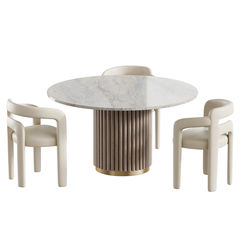 Dining table HAMBURG Modello 3D .c4d .max .obj .3ds .fbx .stl .blend 