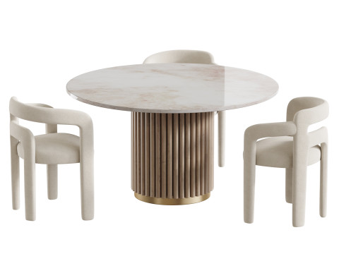 Dining table HAMBURG Modello 3D