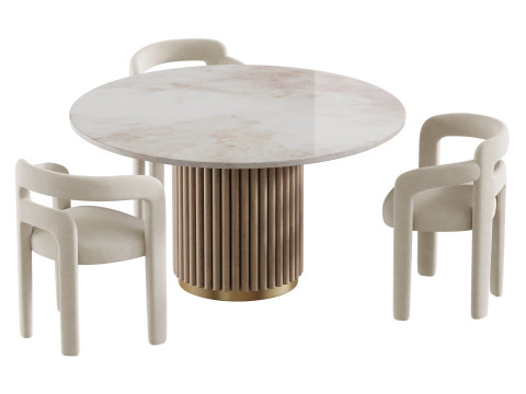 Dining table HAMBURG Modello 3D