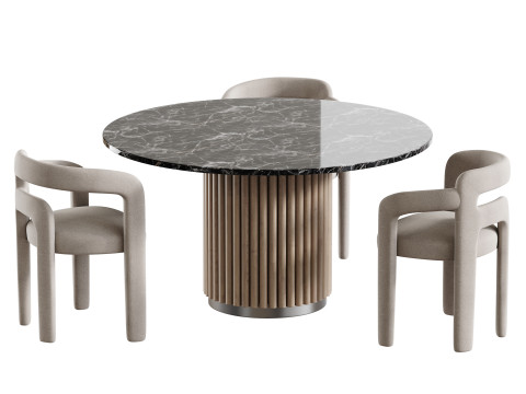 Dining table HAMBURG Modello 3D