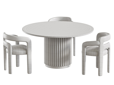 Dining table HAMBURG Modello 3D