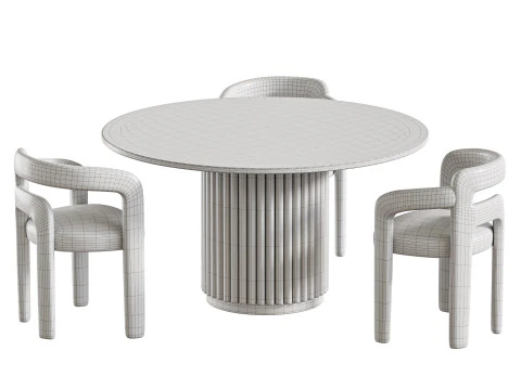 餐桌 汉堡 3D 模型