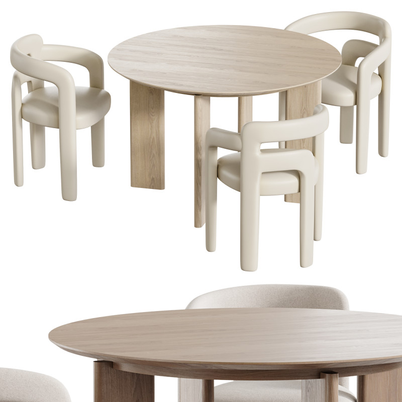 Dining table Kaho 3D Модель .c4d .max .obj .3ds .fbx .stl .blend 