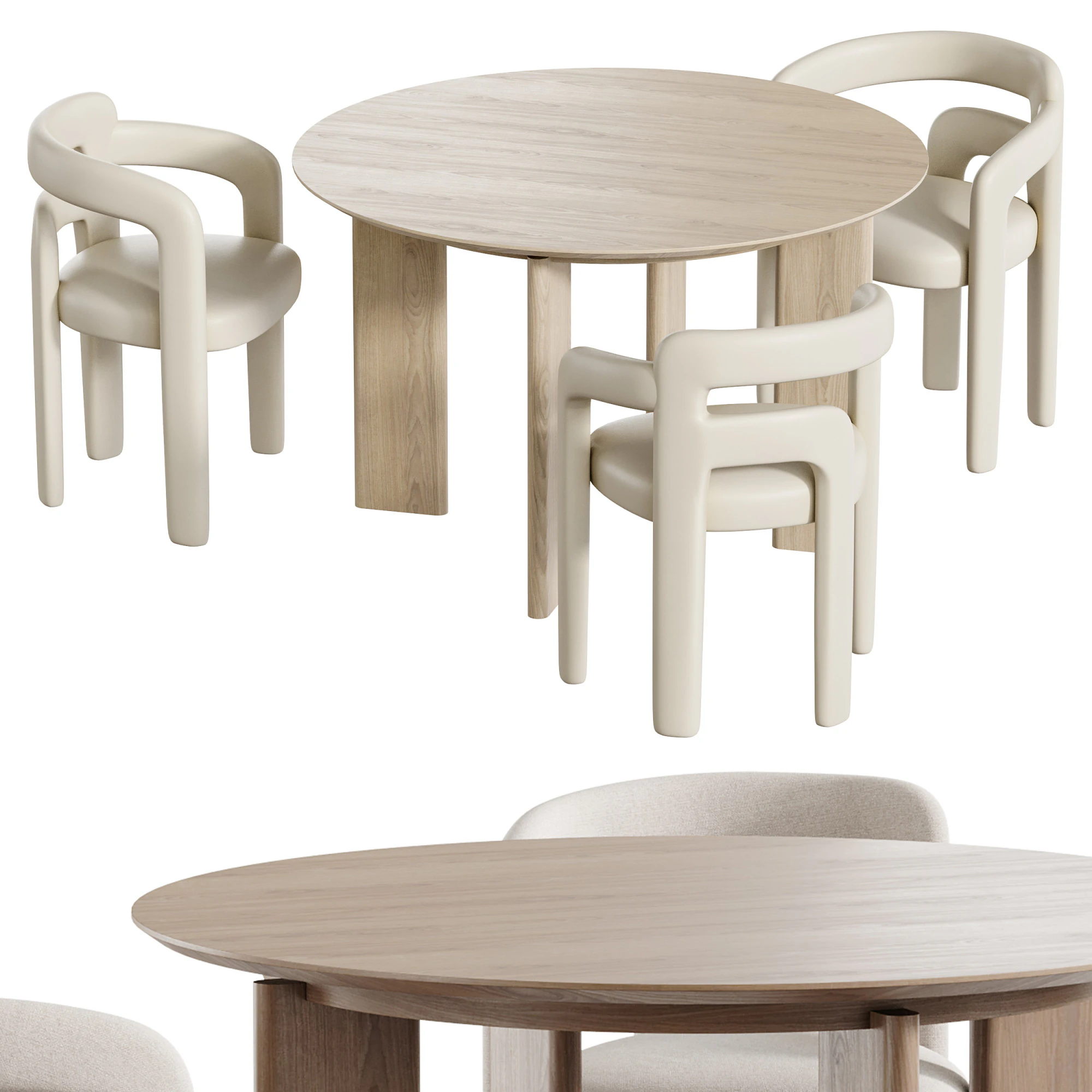 डाइनिंग टेबल कहो 3D मॉडल .c4d .max .obj .3ds .fbx .stl .blend 