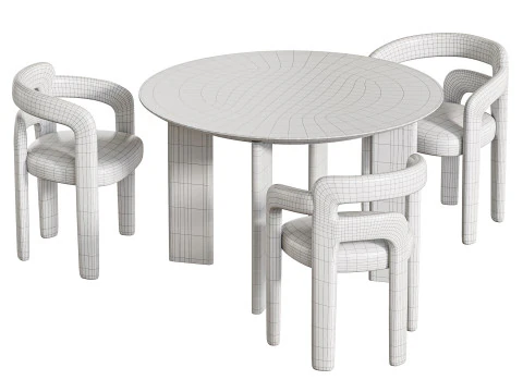 डाइनिंग टेबल कहो 3D मॉडल