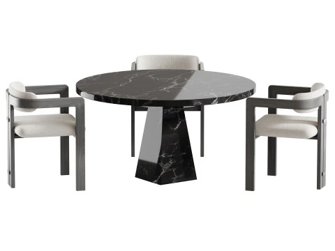 Dining table MELBOURNE 3D Model