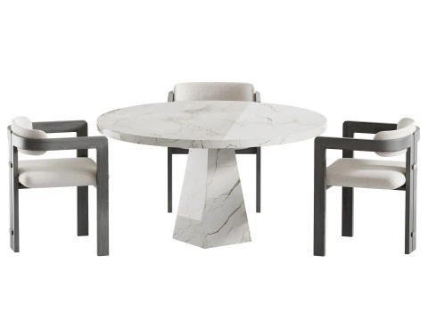 Dining table MELBOURNE 3D Model