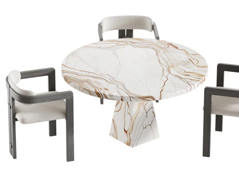Dining table MELBOURNE 3D Model