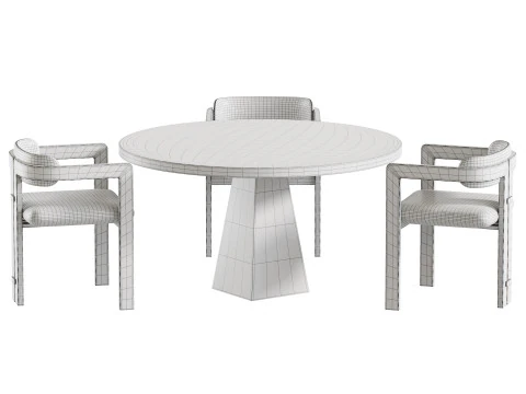 Dining table MELBOURNE 3D Model
