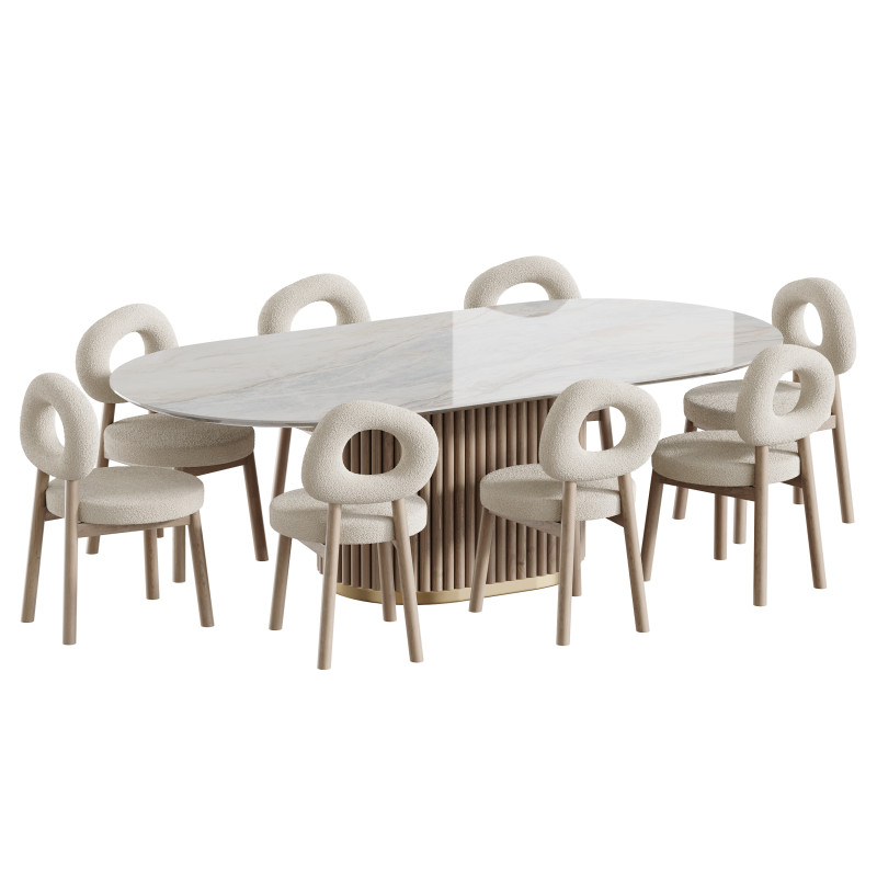 Dining table NEWMAN Modèle 3D .c4d .max .obj .3ds .fbx .stl .blend 