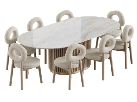 Dining table NEWMAN Modèle 3D