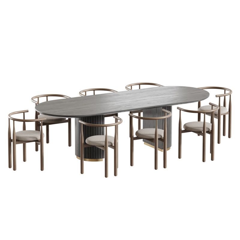 Dining table RENMARK Model 3D .c4d .max .obj .3ds .fbx .stl .blend