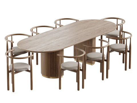 Table &agrave; manger RENMARK Modèle 3D