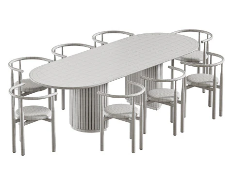 Table &agrave; manger RENMARK Modèle 3D