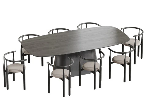 Dining table SHIMA 3D Model