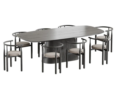 Dining table SHIMA 3D Model