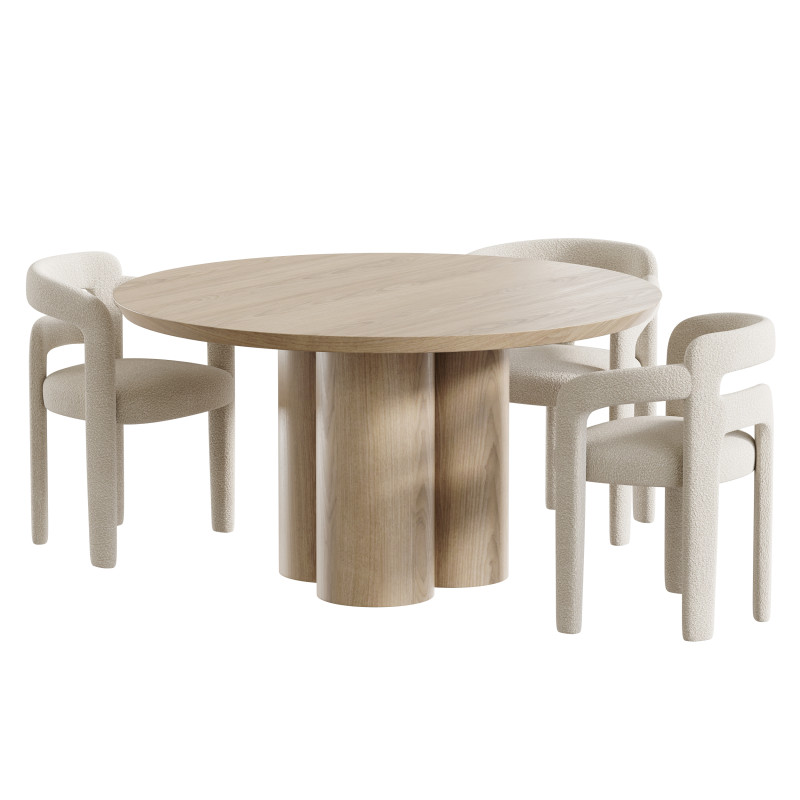 Dining table SOLFORD 3D 모델 .c4d .max .obj .3ds .fbx .stl .blend 