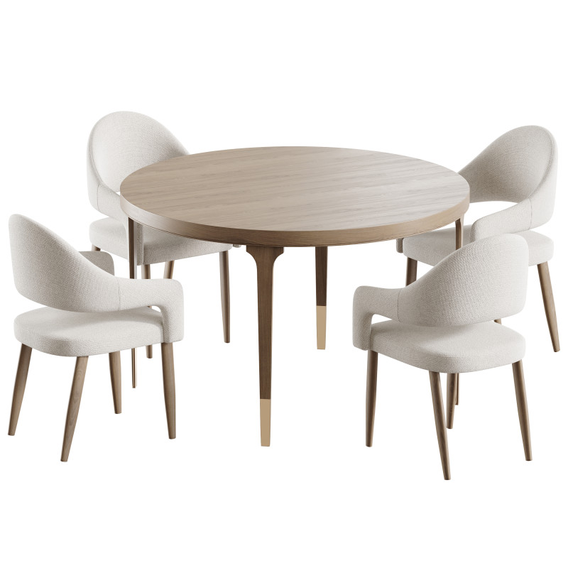 Dining table TORONTO 3D Model .c4d .max .obj .3ds .fbx .stl .blend