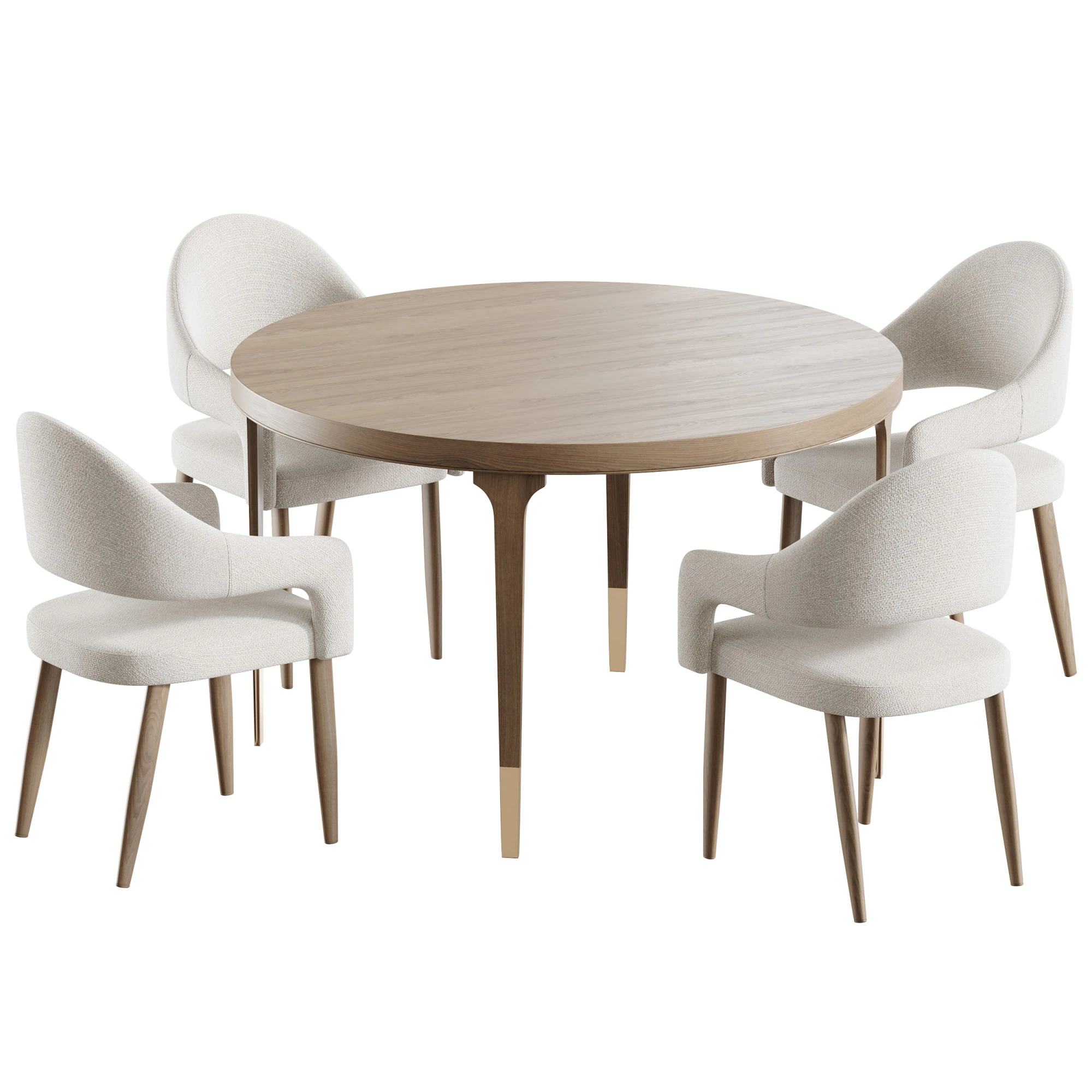 Dining table TORONTO 3D Model .c4d .max .obj .3ds .fbx .stl .blend 
