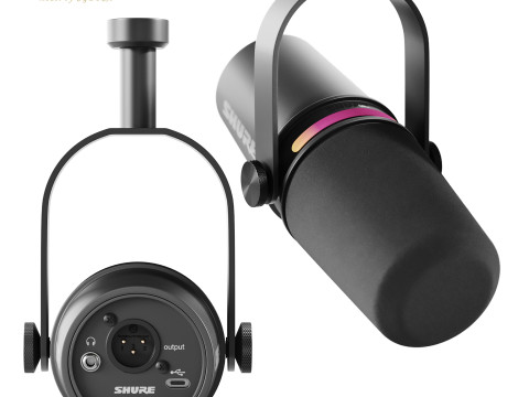 MV7 Microphone Modelo 3D