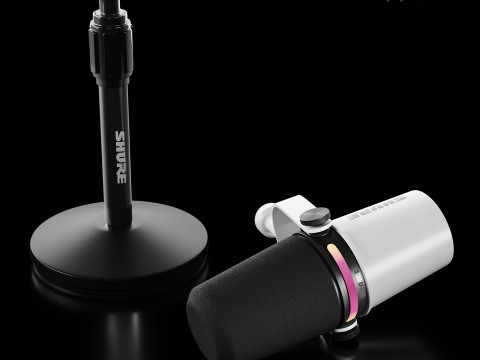 MV7 Microphone Modelo 3D