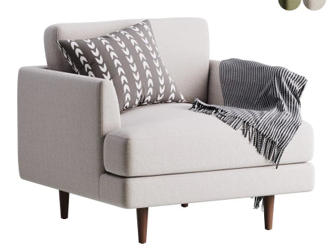 Aric 1인용 소파 3D 모델