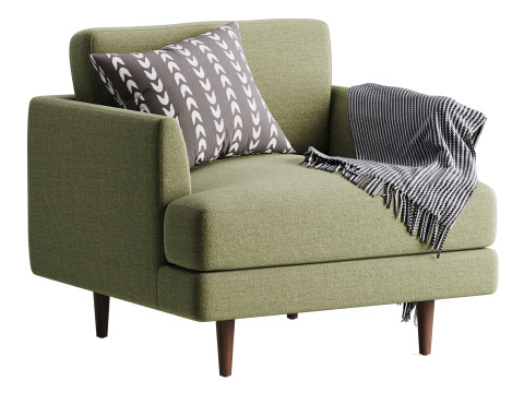 Aric single seat sofa Model 3D