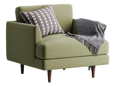 Aric single seat sofa 3D Model