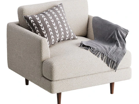 Aric single seat sofa 3D Model