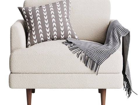 Aric single seat sofa Model 3D