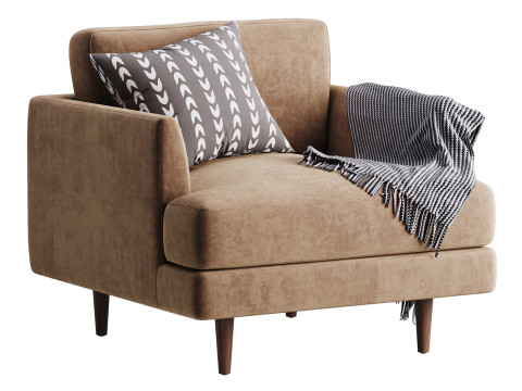 Aric single seat sofa Model 3D