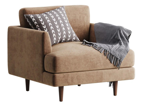 Aric single seat sofa 3D Model