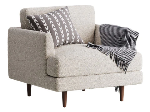 Aric single seat sofa 3D Model