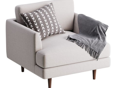 Aric single seat sofa Model 3D