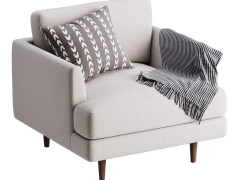 Aric single seat sofa 3D Model