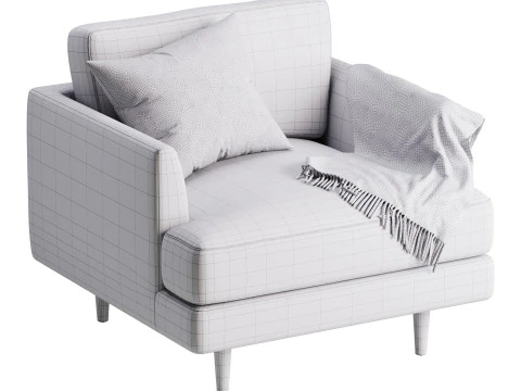 Aric single seat sofa 3D Model
