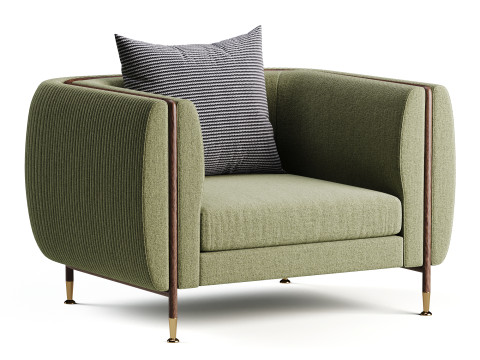 ARMCHAIR BARLOW Modello 3D