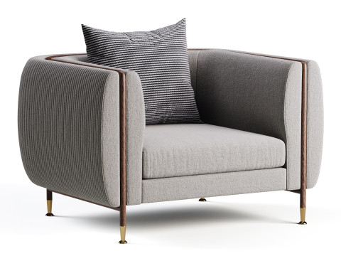 ARMCHAIR BARLOW Modelo 3D