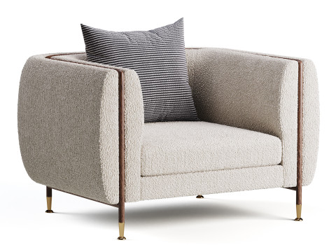 ARMCHAIR BARLOW Modelo 3D